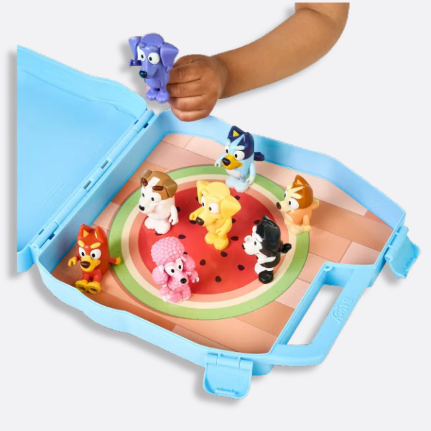 Bluey Play & Go Collector Case with Figures (Target Exclusive): Articulated Mini Figures, Bluey & Bingo Characters, Plastic Material