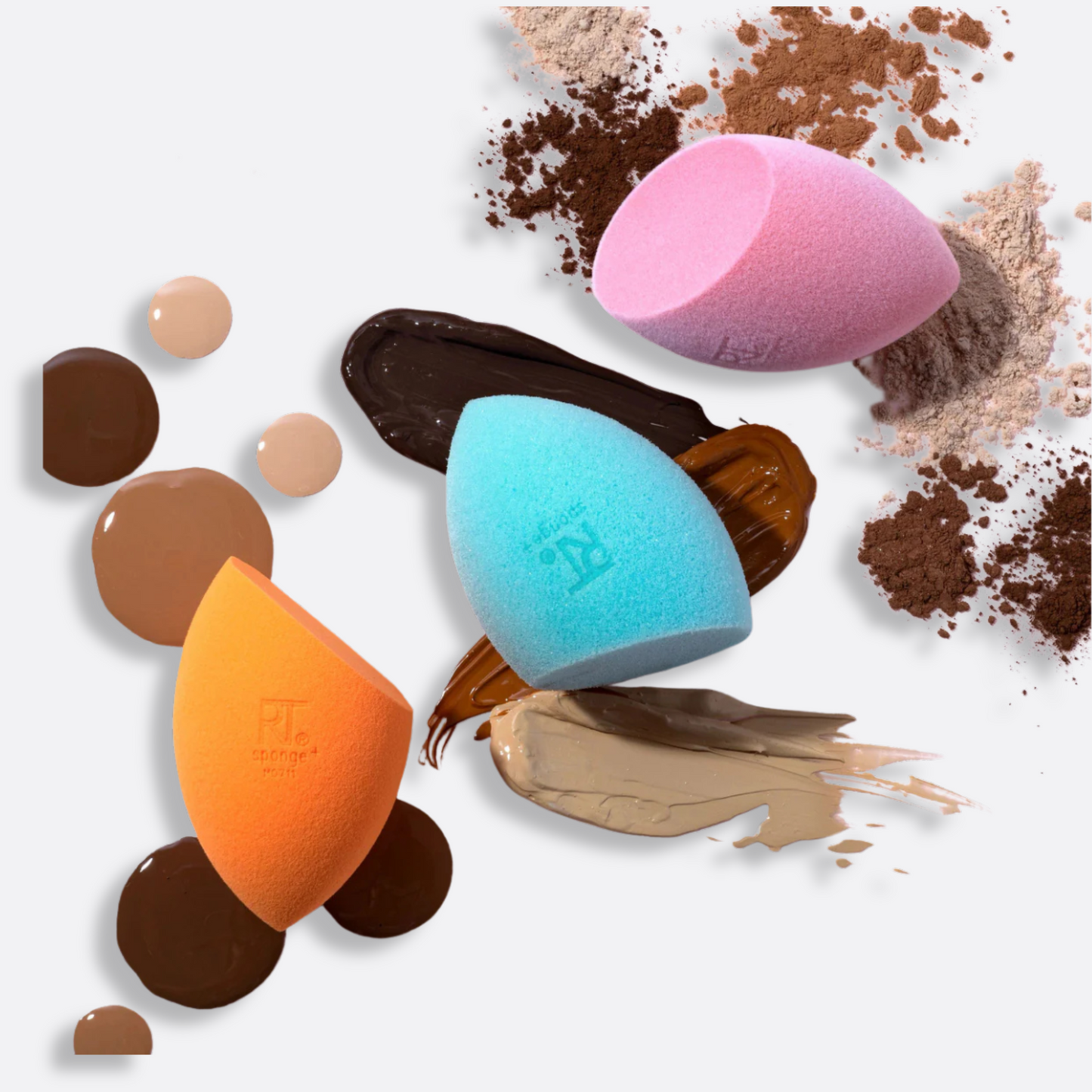 Real Techniques -Assorted Makeup Blending Sponges, 6 Pack