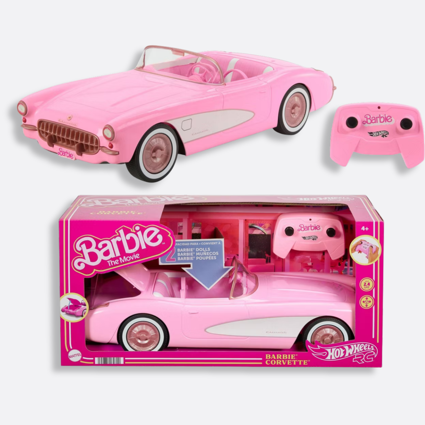 Barbie - Hot Wheels RC Barbie Corvette Remote Control Car from Barbie: The Movie