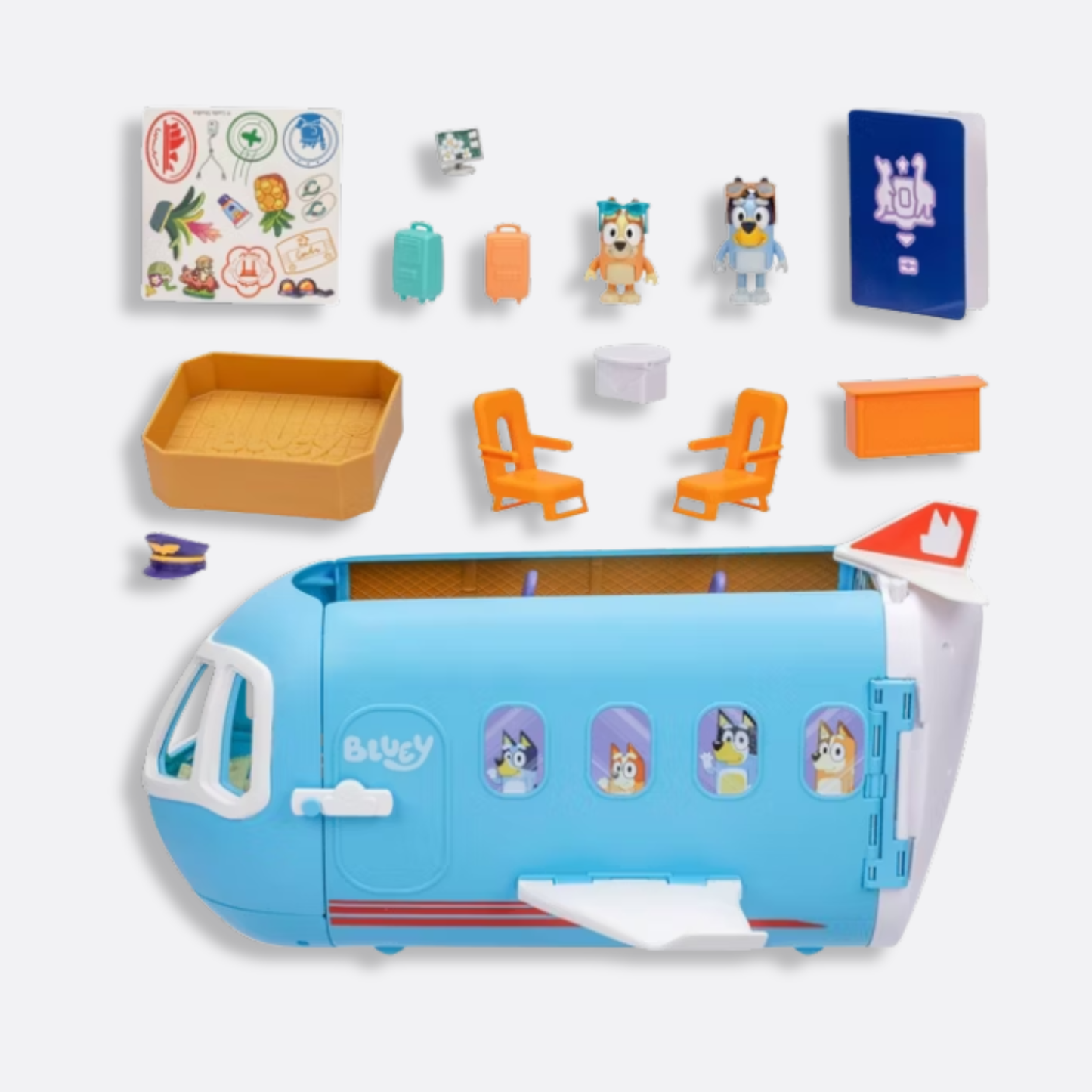 Bluey 3 in 1 transforming plane playset