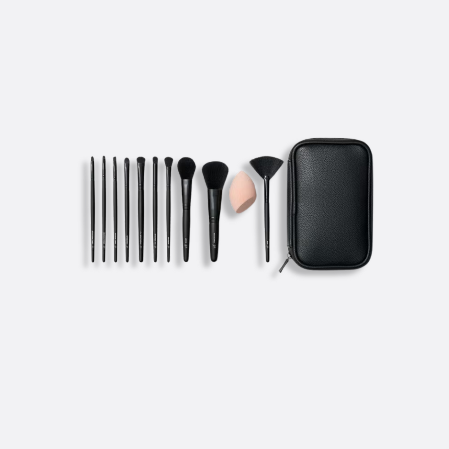 e.l.f Full Face & Eye Makeup Brush Set with Travel Case