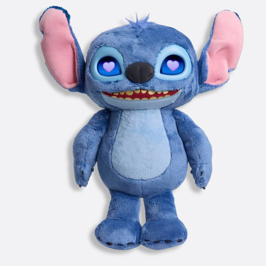 Lilo & Stitch Disney Many Moods Stitch Plush: Polyester Stuffed Character, 12.85" Soft Toy