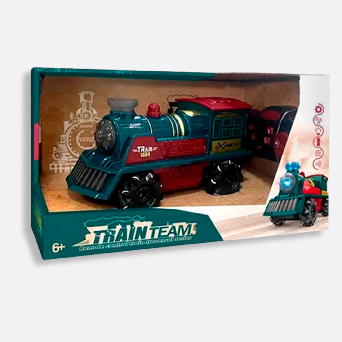 Juguete tren locomotora con control remoto