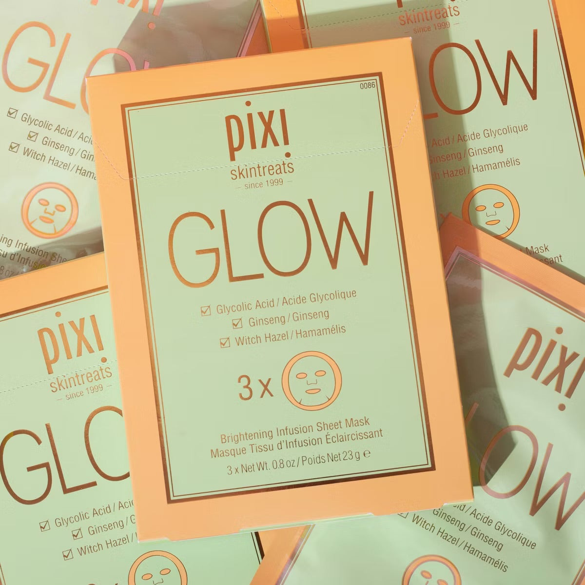 Pixi by Petra GLOW Glycolic Boost Brightening Face Sheet Mask