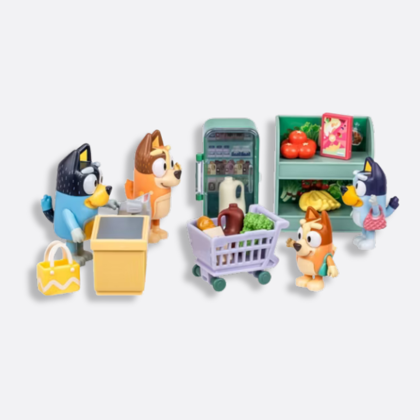 Bluey Let's Play Chef Family Shopping Trip Mini Figure