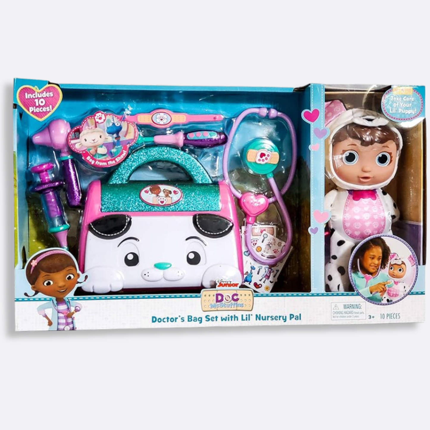 Doc Mcstuffin Pet Rescue - Bolsa de médico con set de juegos de Lil' Nursery Pal