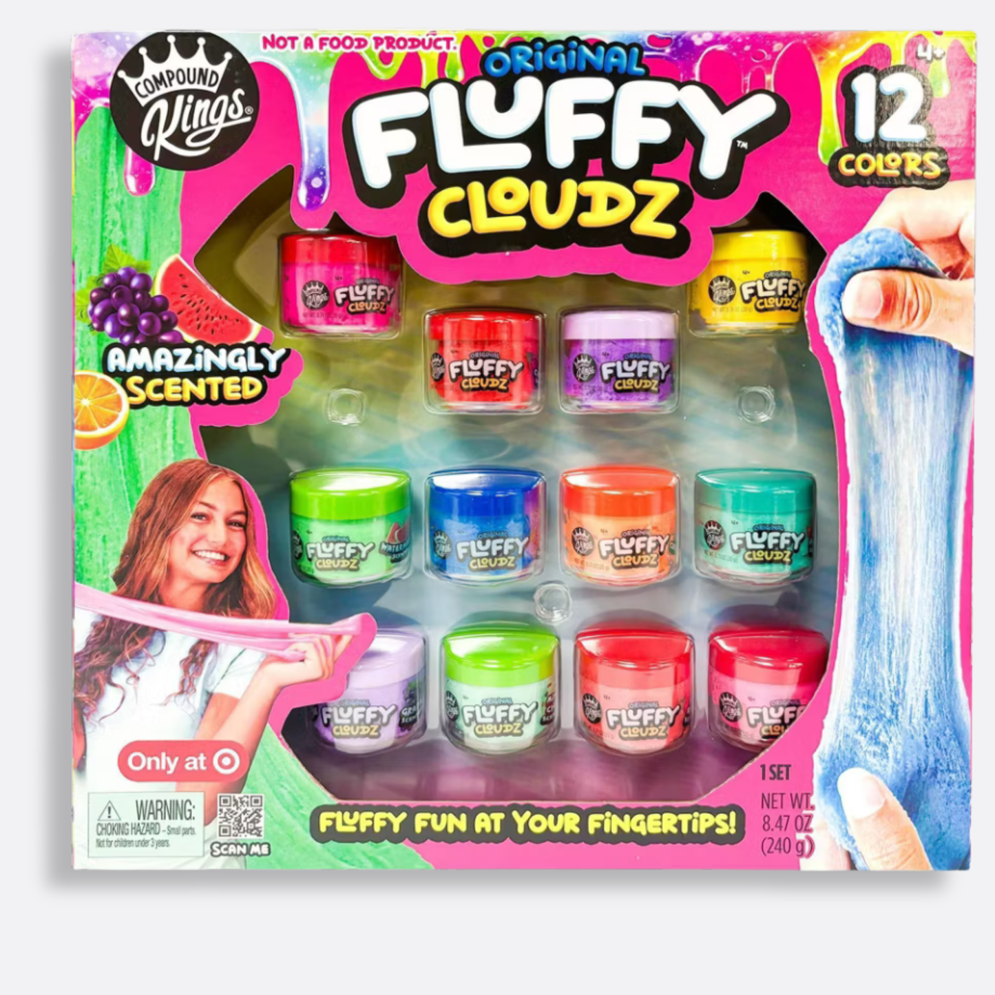 Slimy- Compound Kings Fluffy Cloudz Box Set - 12pk: Creative Thinking Slimes, 1.6 Net Weight, 12 Pieces
