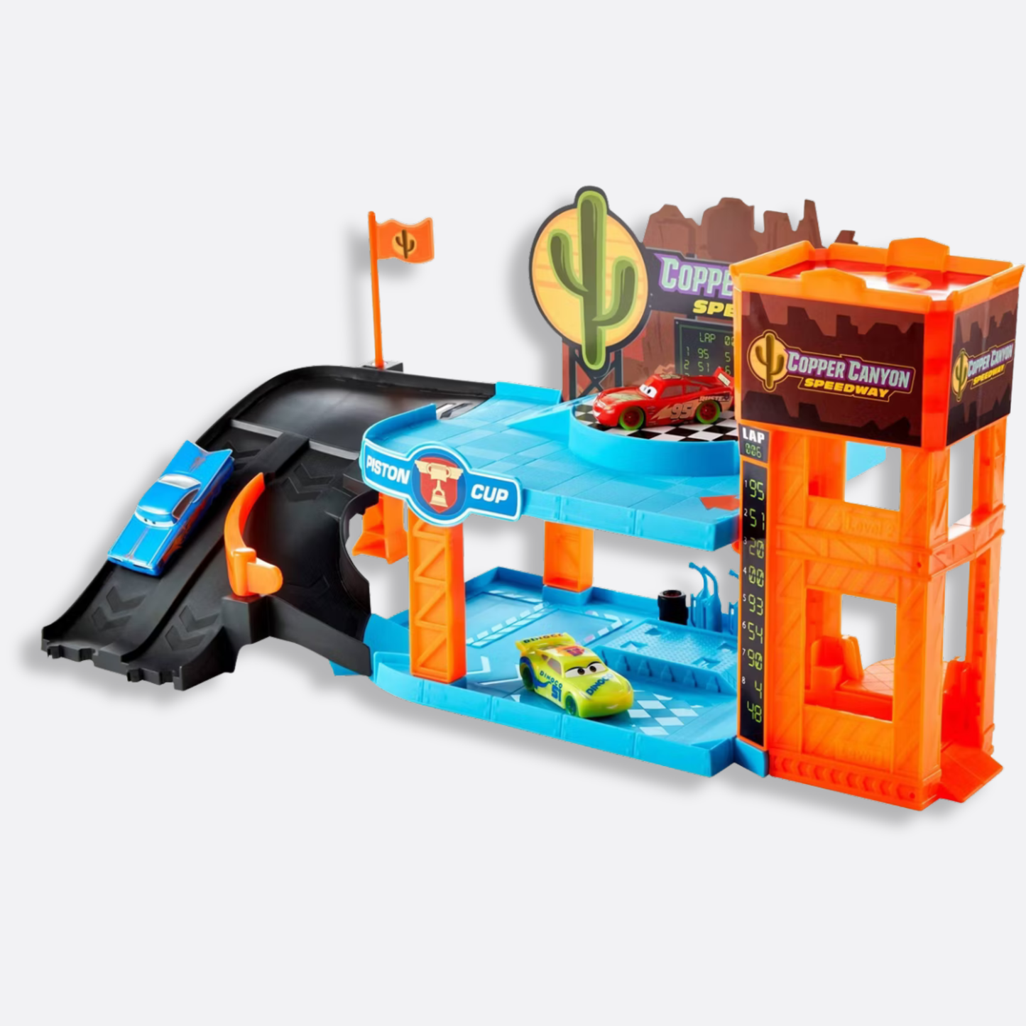 Cars Glow Racers Copper Canyon Glowing Garage Playset