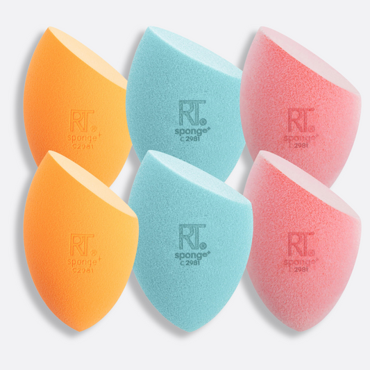Real Techniques -Assorted Makeup Blending Sponges, 6 Pack