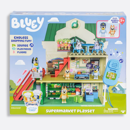 Bluey Let's Play Chef Supermarket Playset