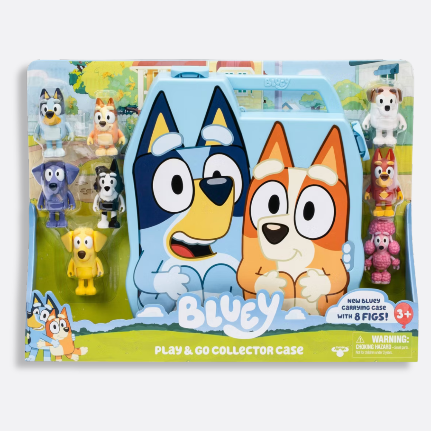 Bluey Play & Go Collector Case with Figures (Target Exclusive): Articulated Mini Figures, Bluey & Bingo Characters, Plastic Material