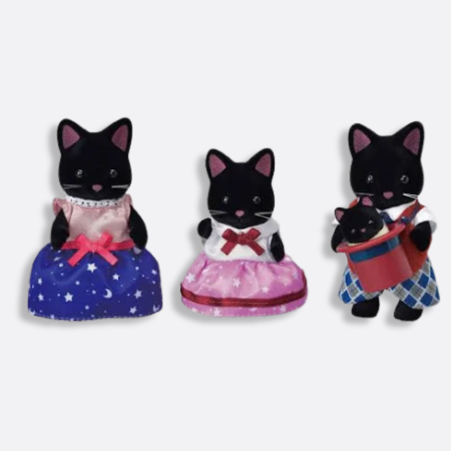 Calico Critters Midnight Cat Family