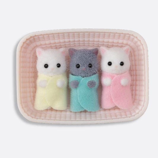 Calico Critters Persian Cat Triplets